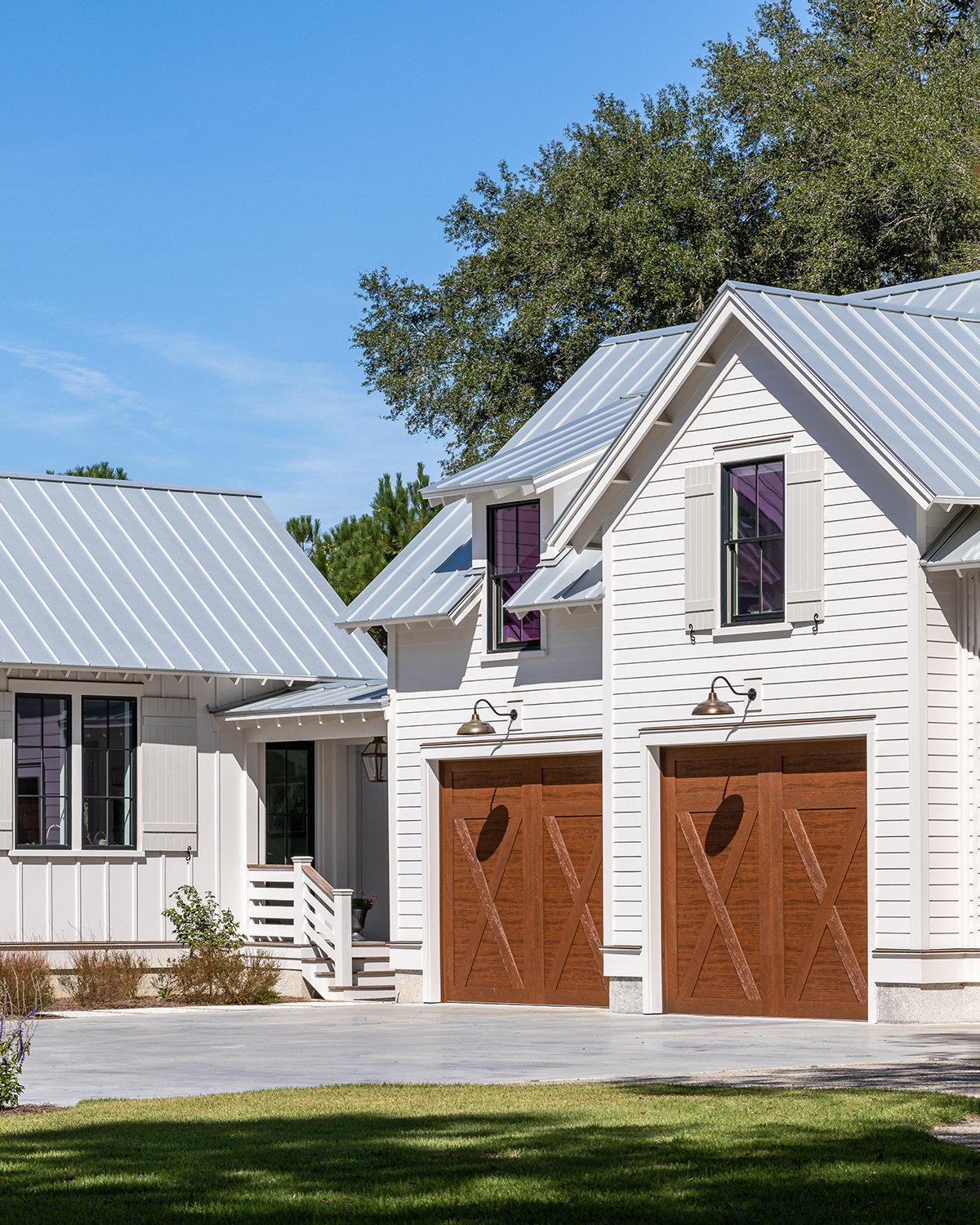 Double Garages of Custom Home on Johns Island
